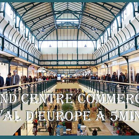 Appartement Avec Salle De Jeux Privee,10Min De Disney Transport En Commun 6 Couchages Chanteloup-en-Brie Dış mekan fotoğraf